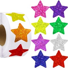 Large Star Stickers for 500 PCS Glitter Sparkly Star Behavior Reward Stickers…
