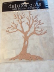DELUXE CUTS LASER DIE CUTS LARGE TREE AUTUMN TREE 5” x 6” DESIGNS ON AUTUMN TREE