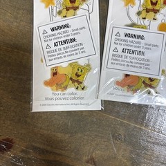 SpongeBob Patrick Bob L’ponge Vintage Autocollants Stickers . New in pkg! 6 Pkg