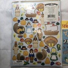 Oriental Trading Company And Hallmark Stickers Thanksgiving