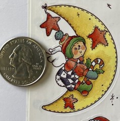 HEAVENLY CHRISTMAS Sticker (6pc)Provo•Holiday•Santa •Snowman•Angel•Season•Winter