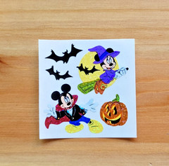 Vintage Sandylion Mickey Minnie Mouse Halloween Sticker Mod