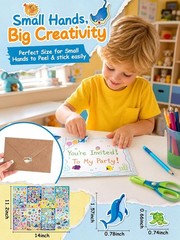 Ocean Animal Stickers for Kids, 1300+ PCS 40 Sheets Sea Life Sticker Sheets, …