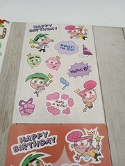 Vintage Lot 20 Sheets ~ 290 Stickers~ SpongeBob Candy Christmas Birthday Magic