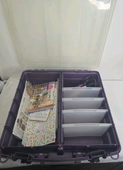 Scrapbook Organizer & Accessories (Stickers, Scissors, Magazine)