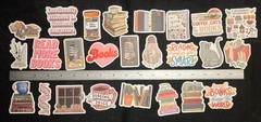 LOT OF 10 pcs BOOK READER LOVER decals love reading books nerd library nook