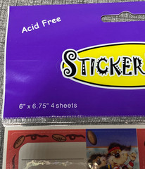 NOS Sticker King Vintage Rare Cool Gift Tag Stickers 5 Pack Lot New Old Stock