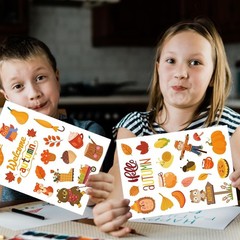 Thanksgiving Stickers 640PCS Fall Themed Designs for Scrapbooking and Crafts