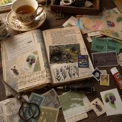 Scrapbooking Junk Journal Paper Ephemera Lot Tickets Stamps Maps Vintage Travel