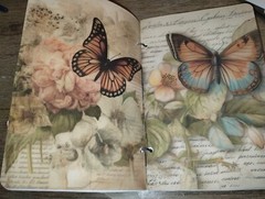 Vintage Butterfly Junk Journal Scrapbook USA Seller