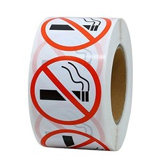 1 Roll No Sticker Sign Decal Indoor Outdoor Window Door No
