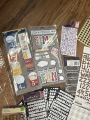 Lot of 56 Pkgs Scrapbooking Stickers Letters & MORE! See Photos NEW
