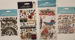 10 packs Jolee’s Boutique Sticko K&CO 3D Scrapbooking Stickers MUSIC BAND
