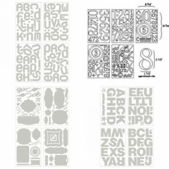BASIC GREY UNDRESSED Blank Chipboard SHAPES and LETTERS Die Cut Embellishments