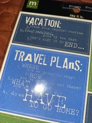 Making Memories Stickers Vacation» 2 Sheets Travel Plans Words Escape 2004 New