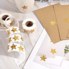 1000 Pcs 1.5 Inch Holographic Gold Star Stickers Adhesive Sparkly Label Stickers