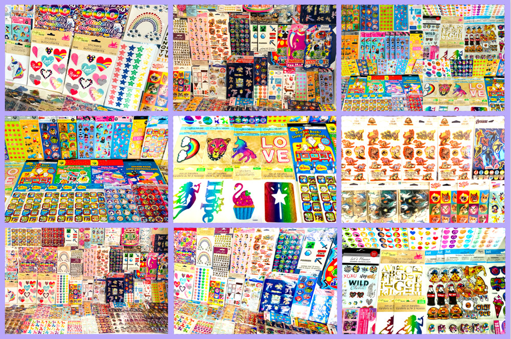MEGA Sticker Lot GIRLY STUFF All Themes JoJo HALLMARK Kid Squad Girls Boys 5000+