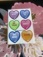 Vintage Smile Makers Conversation Hearts Sticker Mod 2×4 Inches