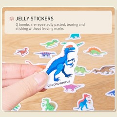 3 Pack Reusable Sticker Books for Toddlers 1-4 Years, Travel Activity Toys, Anim