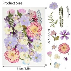 50pcs Dried Pressed Flowers Kit Real Natural Flowers for Resin Jewelry DIY Craft