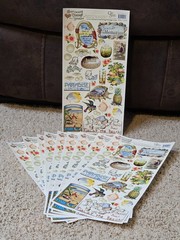 10 Crafty Secrets Seaside Memories Sticker Sheets Heartwarming Vtg Beach 6×12
