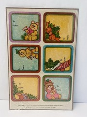 Vintage Current Christmas Gift Sticker Seal Labels 1980 Cute Collectible BIN 74