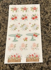 Echo Park FARMHOUSE MARKET Sticker Book 16 Pages Icons Letters Words Phrases
