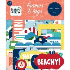 Crafts CB Frames Tags Beach Party Chillin Summer Fun Turtle Shark Octopus Dive