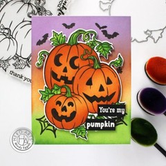 SA198 Color Layering Stencils, Pumpkin Bunch