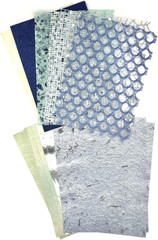 Textured Scrapbook Paper Mesh Fabric – Junk Journal Supplies Assorted Set 51 She