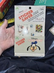 Disney’s SPORT GOOFY Sticker Saver Sticker Album & Stickers VTG. 1984 NEW SEALED