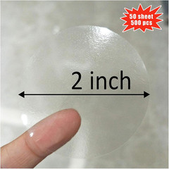 Super Gloss Clear Transparent Retail Package Envelope Seals 2″ Christmas round C