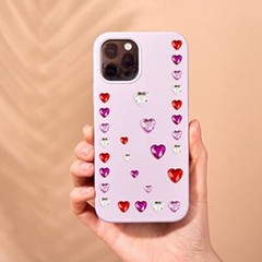 516Pcs Heart Gem Stickers Self Adhesive Heart Rhinestones for Crafting Face Hair