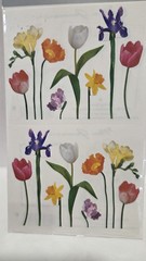 VTG New Grossman Stickers Sealed Pack 3 Three Sheets 1998 USA Flowers