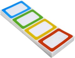 Strong Adhesive Name Tags – 3.5×2.25 Size, 400 Colorful All-Purpose Stickers