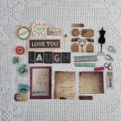 Love You 12×12 Scrapbook Kit, Regent Street/Portobello by Recollection/Other