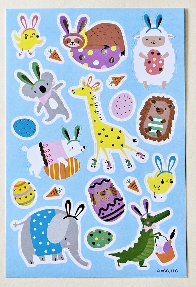 Happy Easter Sticker sheet.