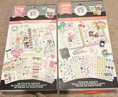 Me & My Big Ideas Sticker Book Lot Multicolor Planner Theme Variety Pack of 4