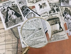 14pcs/pack vintage ads stickers old magazine journal, embellishments Y06