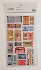 Travel Tickets Train Plane Bus Subway Scrapbooking Stickers By Recollections