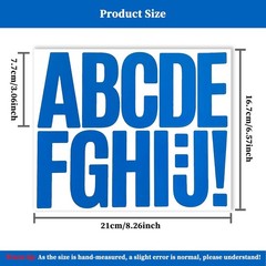 144 Pieces Self-Adhesive 3 Inch Letter Stickers, Vinyl Alphabet Sticker for M…