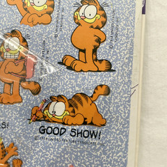 5 Vintage Garfield Ambassador Sticker sheets open package 1978