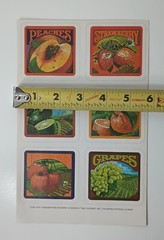 Vintage Stickers Garden Fair Current 1981 Four Sheets Code #4787 Ephemera