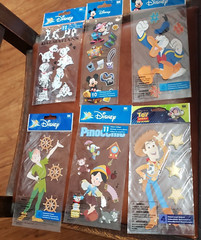 Jolees Disney Domensional Stickers Pinocchio Peter Pan Dalmation 6 NIP crafts