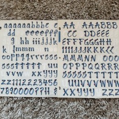 Creative Memories Making Memories Scrapbooking ABC/123 Sticker PC Letters Used