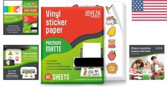 Fast-Drying 80 Sheet Matte Waterproof Printable Vinyl for High-Quality Labels