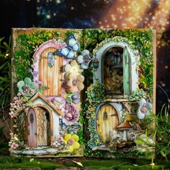 10Pcs Magic Door Gate Paper Stickers DIY Journal Diary Card Scrapbooking Crafts