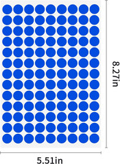 2340 PCS Colored Dot Stickers 1/2″ Color round Circle Stickers