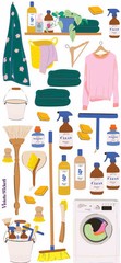 Violette Stickers Laundry Day Chores Crafts Planner Supply Scrapbook Family Life