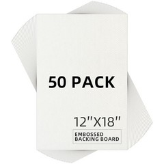 Embossed Backing Board 12×18 Acid-Free 4 Ply Dual Surface – Perfect for Photos